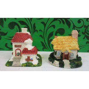Peter Tiller's Toy Shoppe Set of 2 Miller's Cottage Cornwall Cottage Collection